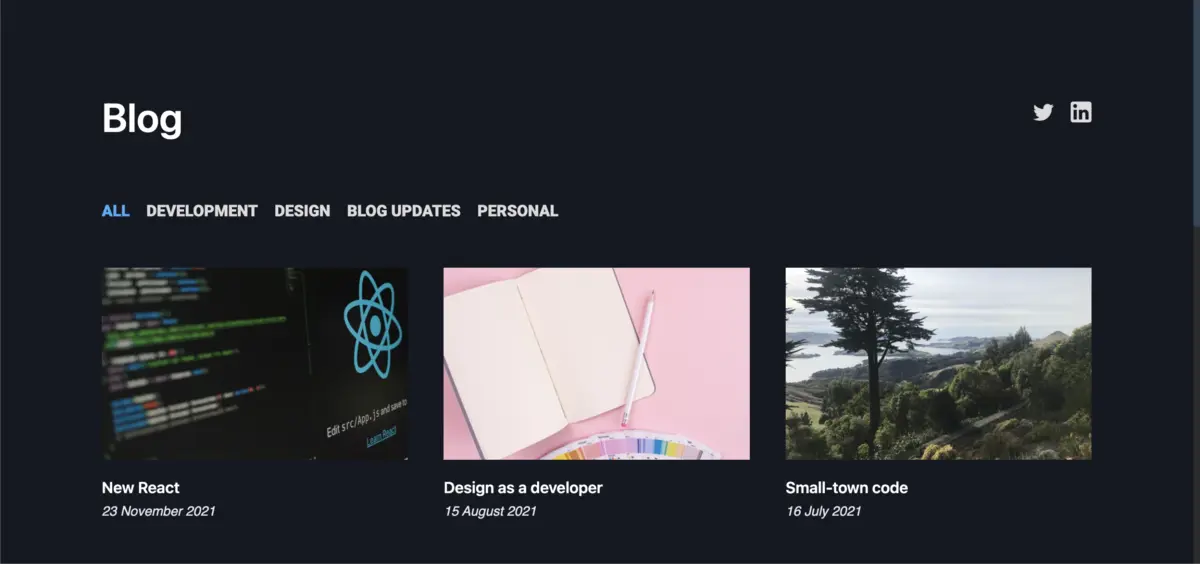 A picture of my blog